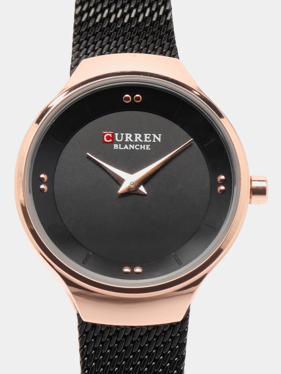 Черный женские наручные часы Curren 9028 в подарочной упаковке