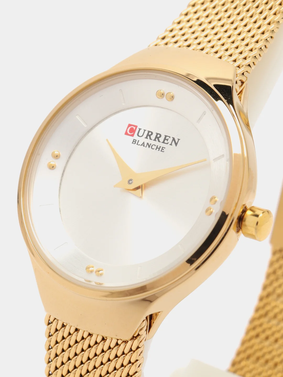 Золотой женские наручные часы Curren 9028 в подарочной упаковке