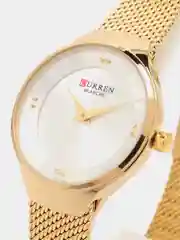 Золотой женские наручные часы Curren 9028 в подарочной упаковке