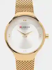 Золотой женские наручные часы Curren 9028 в подарочной упаковке