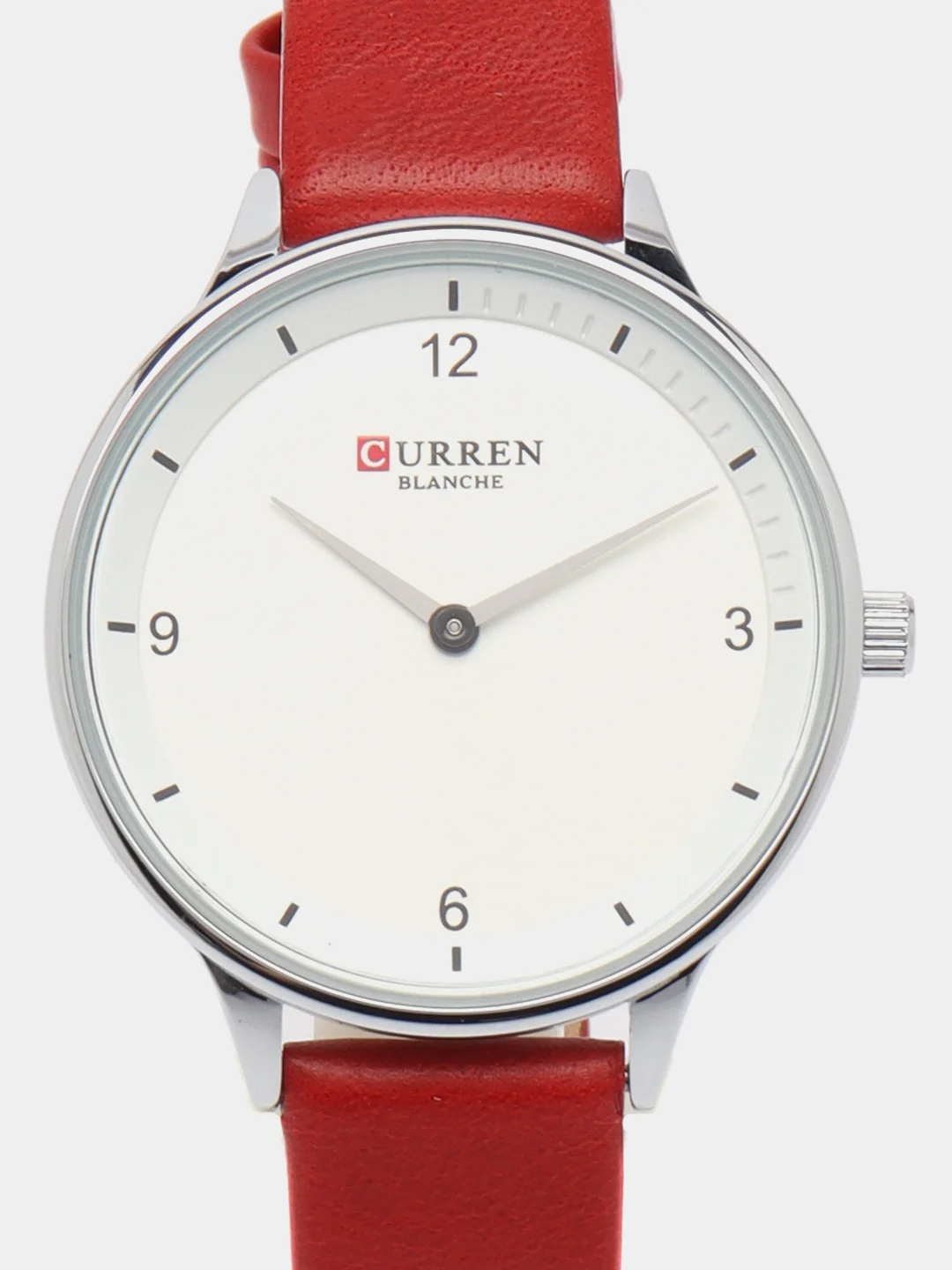 Красный женские наручные часы Curren 9039 в подарочной упаковке