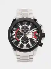 Серебряный мужские наручные часы Curren 8401 с хронографом в подарочной упаковке