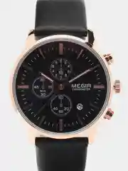 Тёмно-серый мужские наручные часы Megir ML2011G, с хронографом, в подарочной упаковке