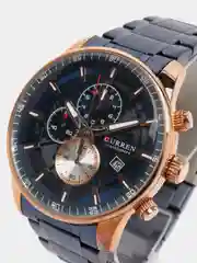Синий мужские наручные часы  Curren 8362 с хронографом в подарочной упаковке