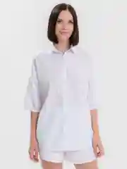 Белый женский, летний костюм, с шортами