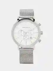 Серебряный мужские наручные часы Mini Focus MF0297G с хронографом, в подарочной упаковке