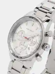 Серебряный мужские наручные часы Mini Focus MF0187G с хронографом, в подарочной упаковке