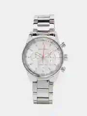 Серебряный мужские наручные часы Mini Focus MF0187G с хронографом, в подарочной упаковке