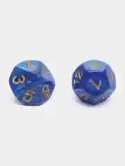Голубой игральные кости-дайсы для настольных и ролевых игр, 7 штук в наборе, Dungeons and Dragons