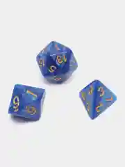 Голубой игральные кости-дайсы для настольных и ролевых игр, 7 штук в наборе, Dungeons and Dragons