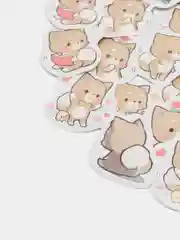 Рыжий набор из 45 наклеек на тему: кошки, планеты, пингвины, котята, космос