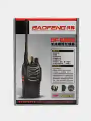 Черный рация Baofeng 888s UHF, комплект из 2 штук
