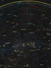 Карта мира детская настенная "Звездное небо и планеты" 101х69 см интерактивная, 112371