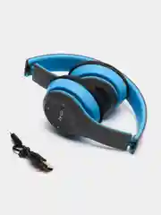 Голубой беспроводные блютуз наушники P47 Wireless