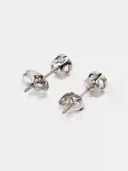 Серебряный серьги-гвоздики пусеты женские с фианитами