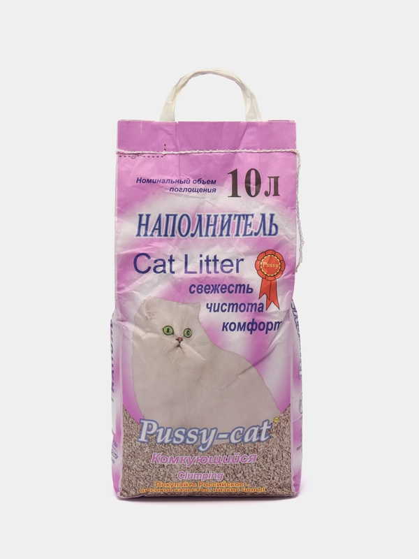 Наполнитель PUSSY CAT (Пусси кэт)  комкующийся 10 л