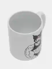 Бежевый кружка Уэнсдей Аддамс, Kuromi, Hello Kitty, Куроми и Китти, Wednesday