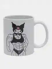 Бежевый кружка Уэнсдей Аддамс, Kuromi, Hello Kitty, Куроми и Китти, Wednesday