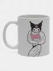 Бежевый кружка Уэнсдей Аддамс, Kuromi, Hello Kitty, Куроми и Китти, Wednesday