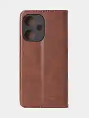 Коричневый чехол-книжка GQ для Infinix Hot 30i из искусственной кожи