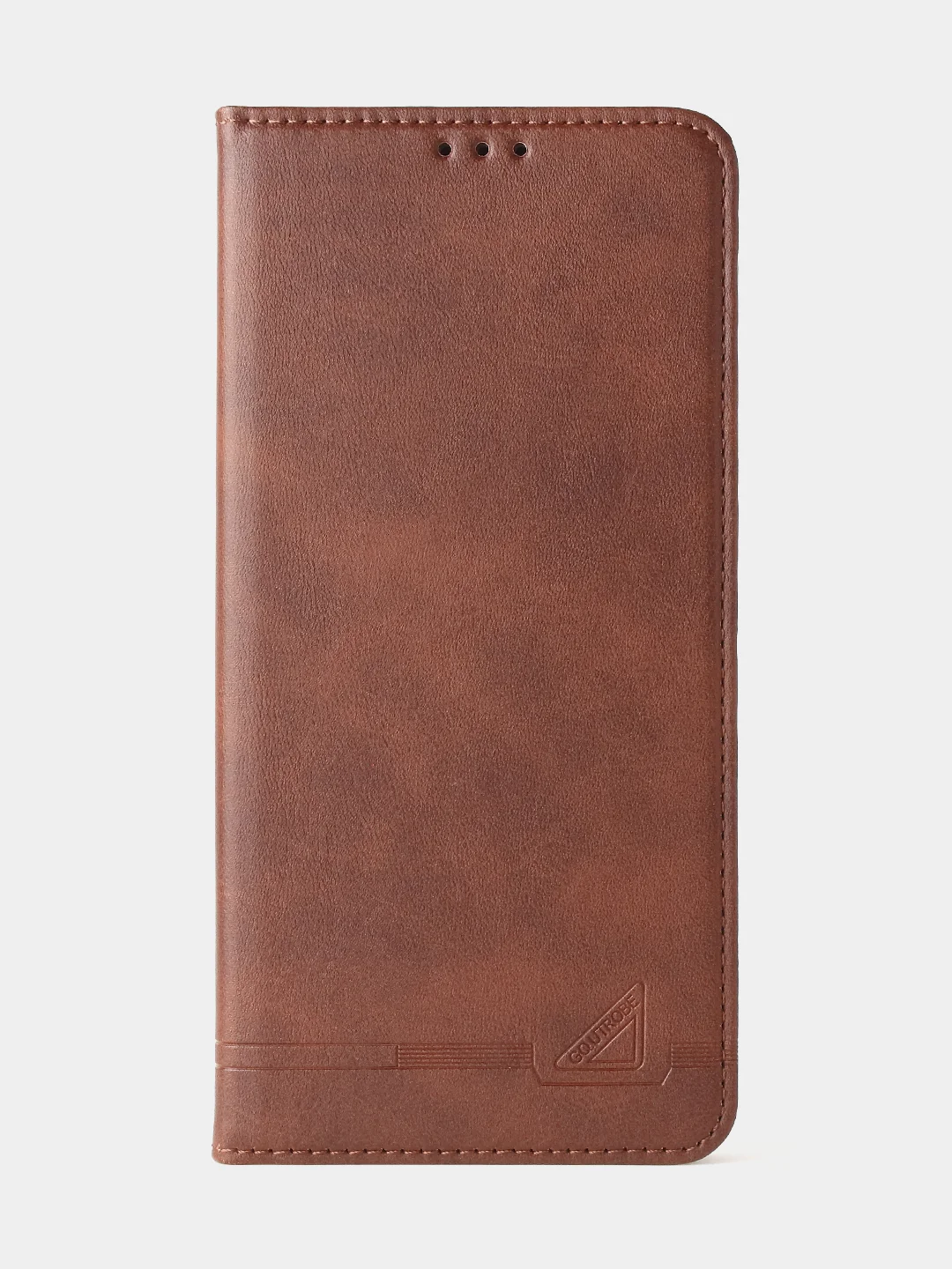 Коричневый чехол-книжка GQ для Infinix Hot 30i из искусственной кожи