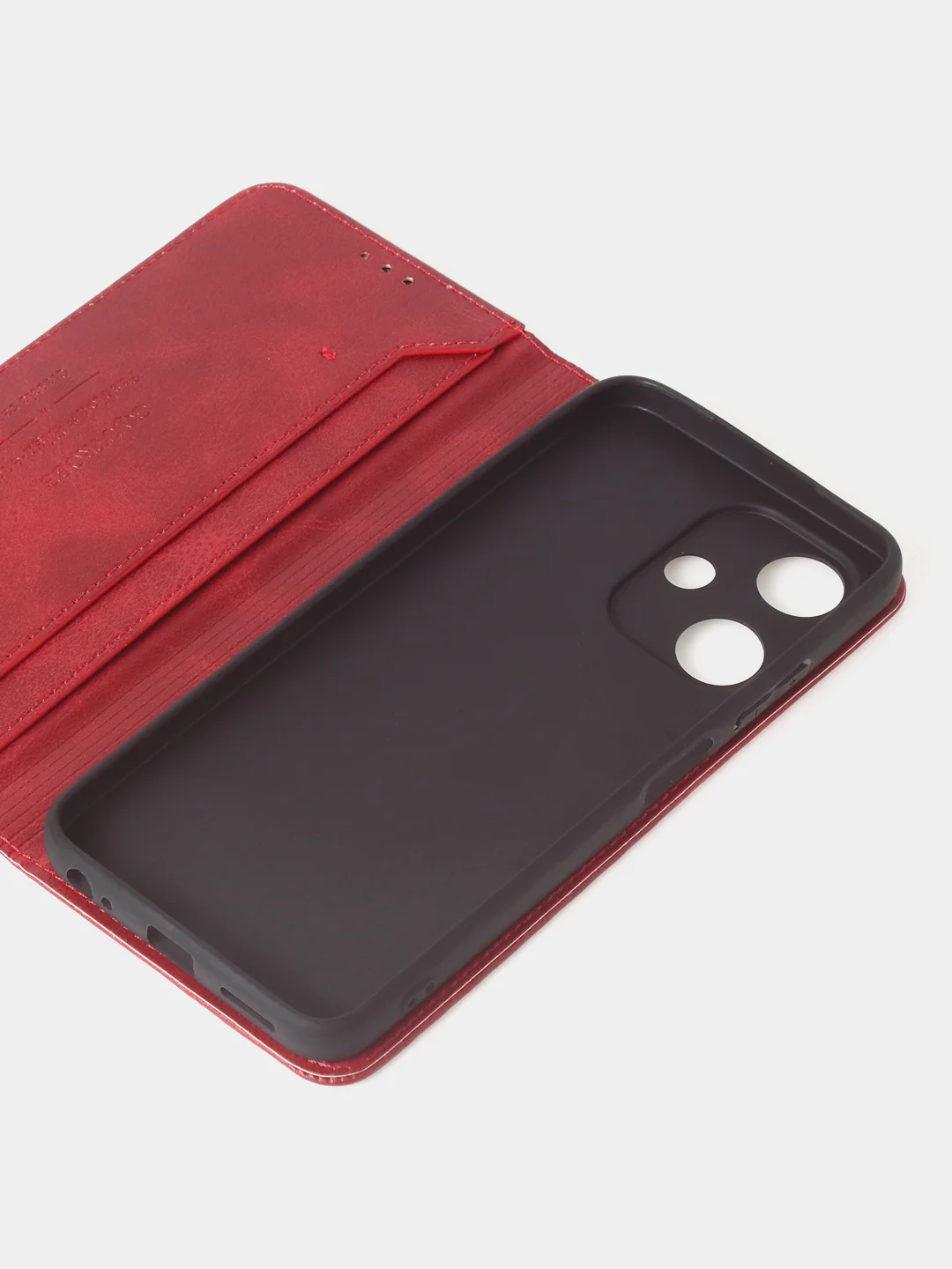 Красный чехол-книжка GQ для Infinix Hot 30i из искусственной кожи