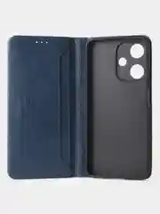 Синий чехол-книжка GQ для Infinix Hot 30i из искусственной кожи