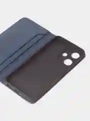 Синий чехол-книжка GQ для Infinix Hot 30i из искусственной кожи