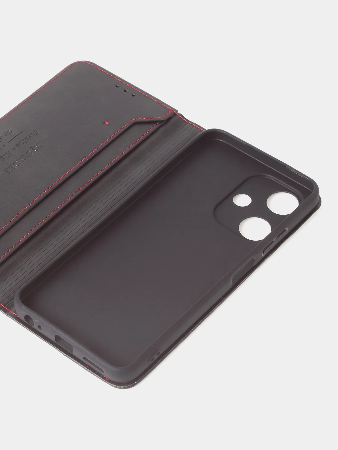Черный чехол-книжка GQ для Infinix Hot 30i из искусственной кожи