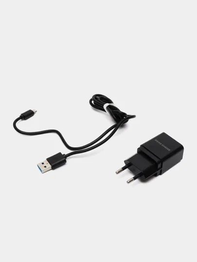 Блок питания с кабелем Micro-USB, зарядное устройство, 1USB, 1A, More Choice NC33