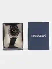 Угольный мужские наручные часы KINGNUOS K-1758, в подарочной упаковке