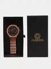Золотой мужские наручные часы Ochstin 7247 с хронографом в подарочной упаковке