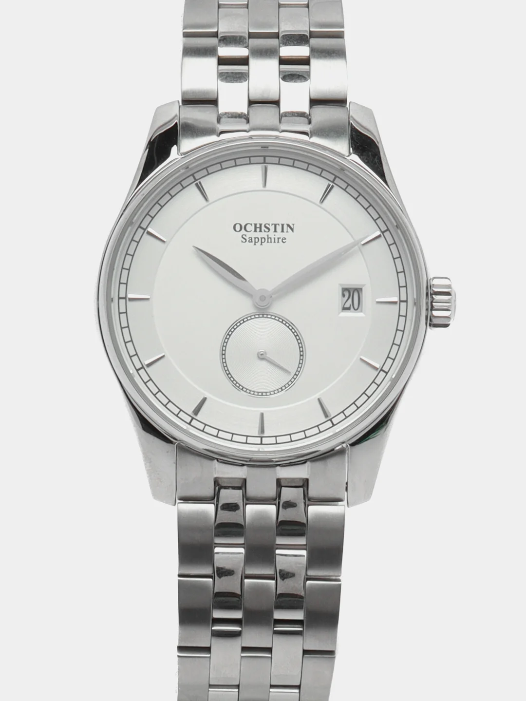 Серебряный мужские наручные часы Ochstin 6005A в подарочной упаковке