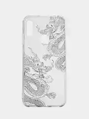 Пудровый силиконовый чехол на Honor 8A/8A Pro/Huawei Y6 2019/Y6s / Хонор 8А прозрачный, с рисунком