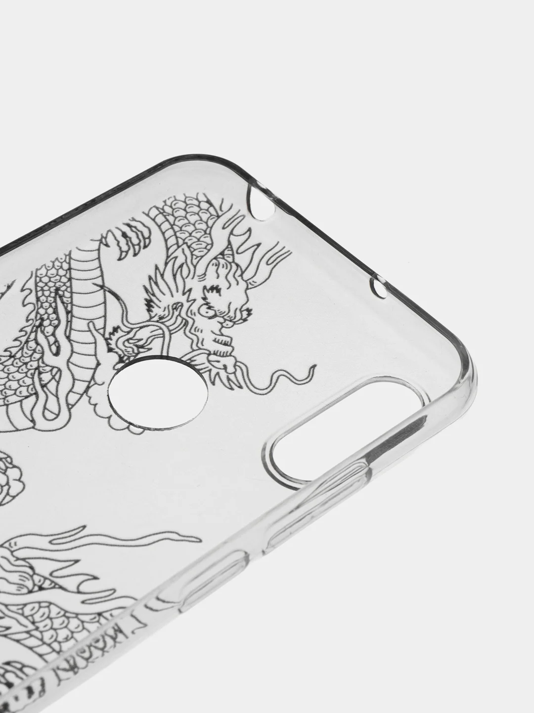 Пудровый силиконовый чехол на Honor 8A/8A Pro/Huawei Y6 2019/Y6s / Хонор 8А прозрачный, с рисунком