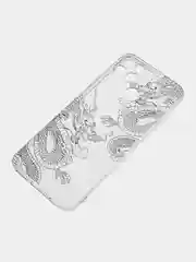 Пудровый силиконовый чехол на Oppo Realme C25/C25s / Оппо Реалми С25/C25s прозрачный, с рисунком