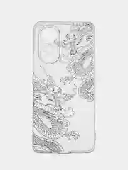 Пудровый чехол на Huawei Nova 9/Honor 50 / Хуавей Нова 9/Хонор 50 прозрачный, с рисунком