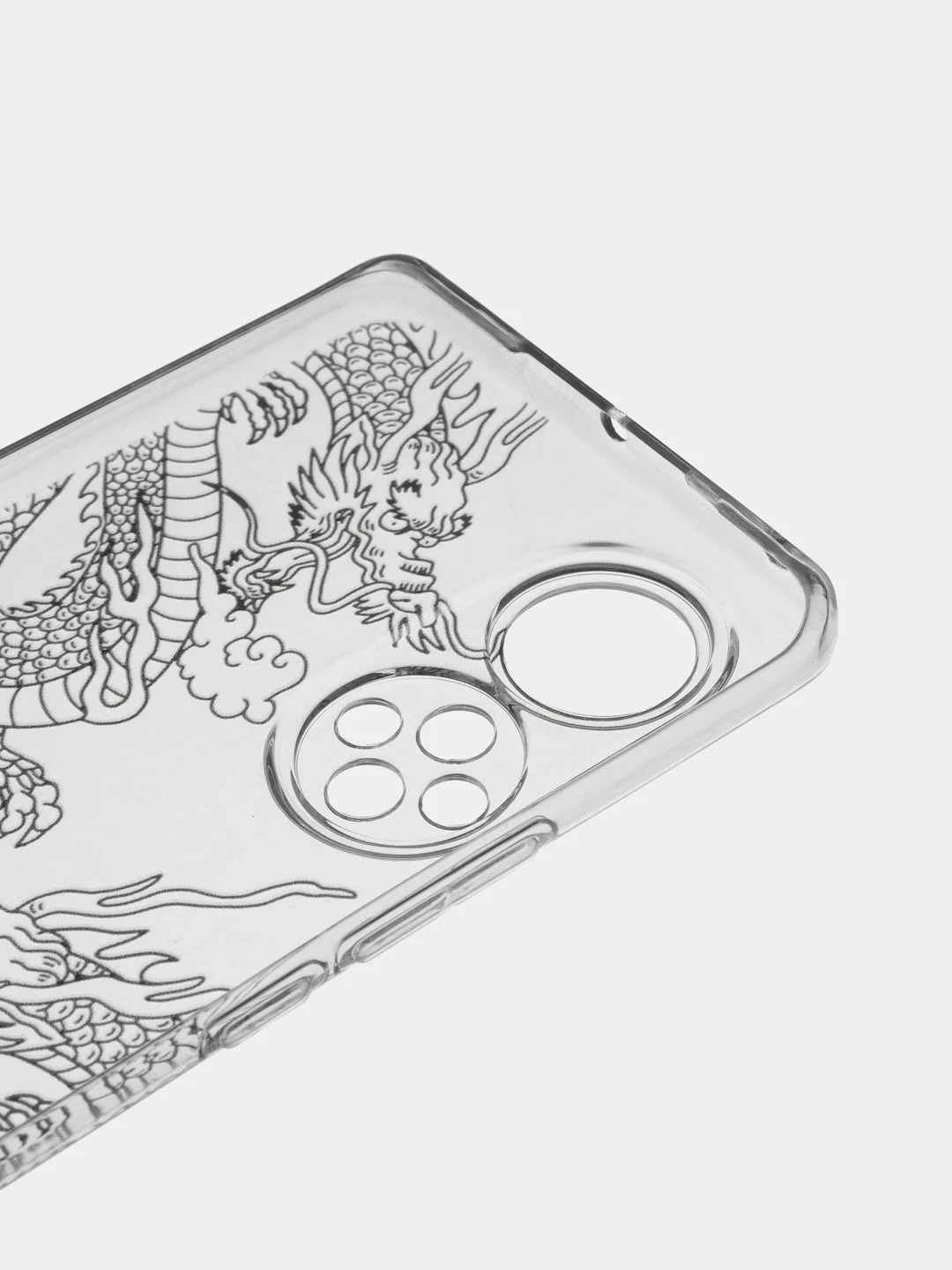 Пудровый чехол на Huawei Nova 9/Honor 50 / Хуавей Нова 9/Хонор 50 прозрачный, с рисунком