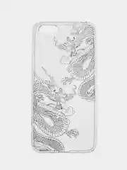 Пудровый чехол на Huawei Honor 7A/7A Prime/Y5 Prime 2018/Y5 2018 / Хонор 7А прозрачный, с рисунком