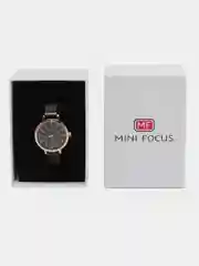 Черный женские наручные часы Mini Focus MF0261L, в подарочной упаковке