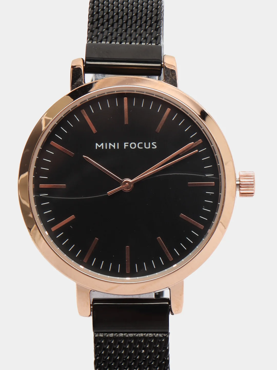 Черный женские наручные часы Mini Focus MF0261L, в подарочной упаковке