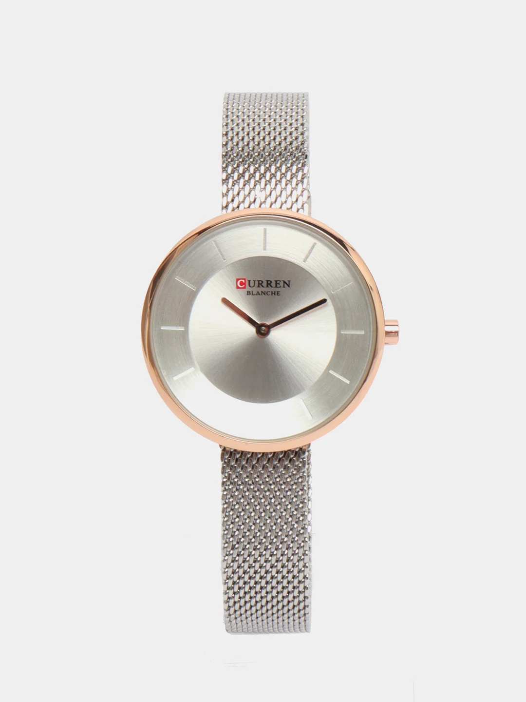 Серебряный женские наручные часы Curren 9030 в подарочной упаковке