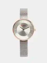 Серебряный женские наручные часы Curren 9030 в подарочной упаковке
