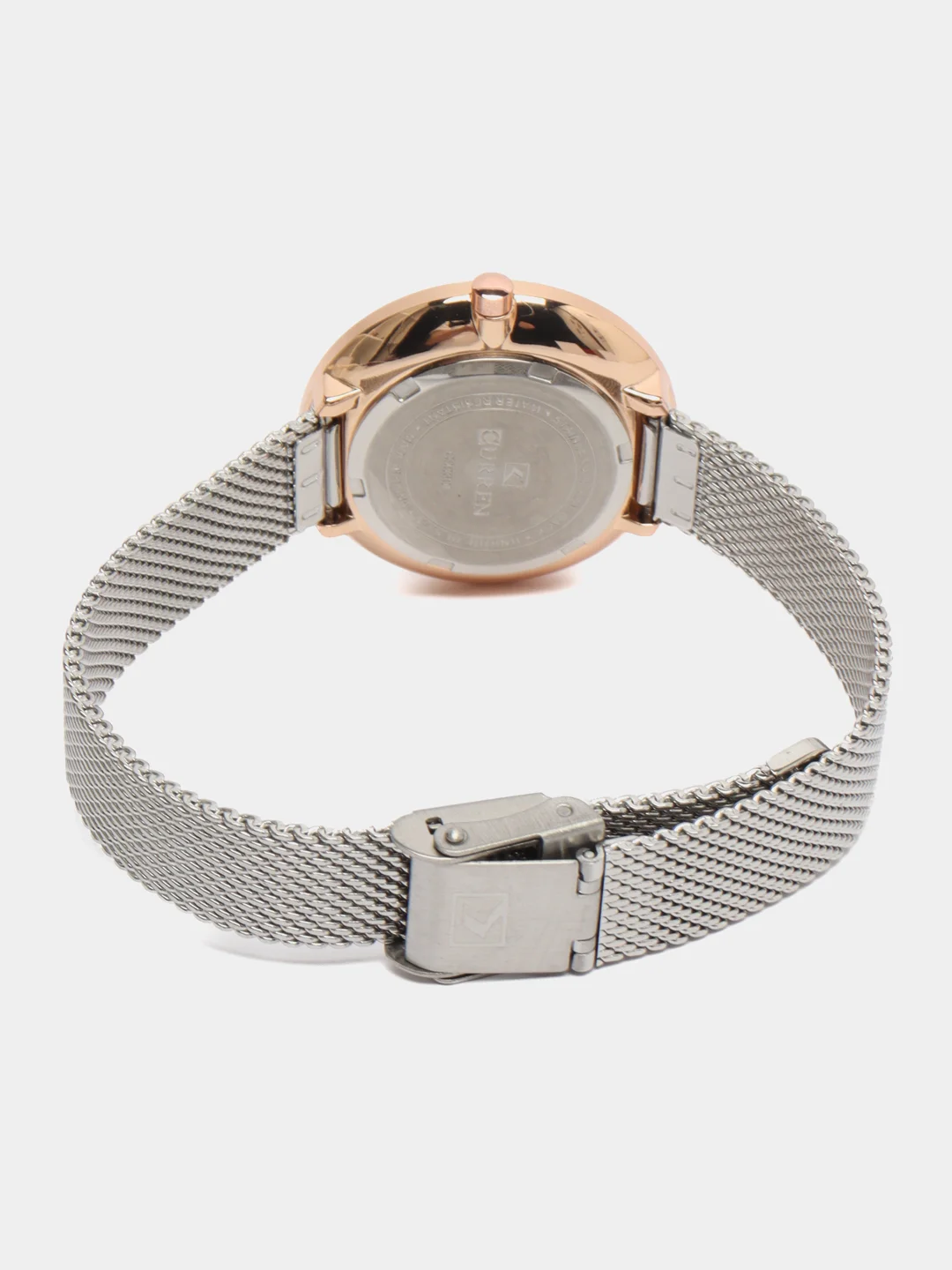 Серебряный женские наручные часы Curren 9030 в подарочной упаковке
