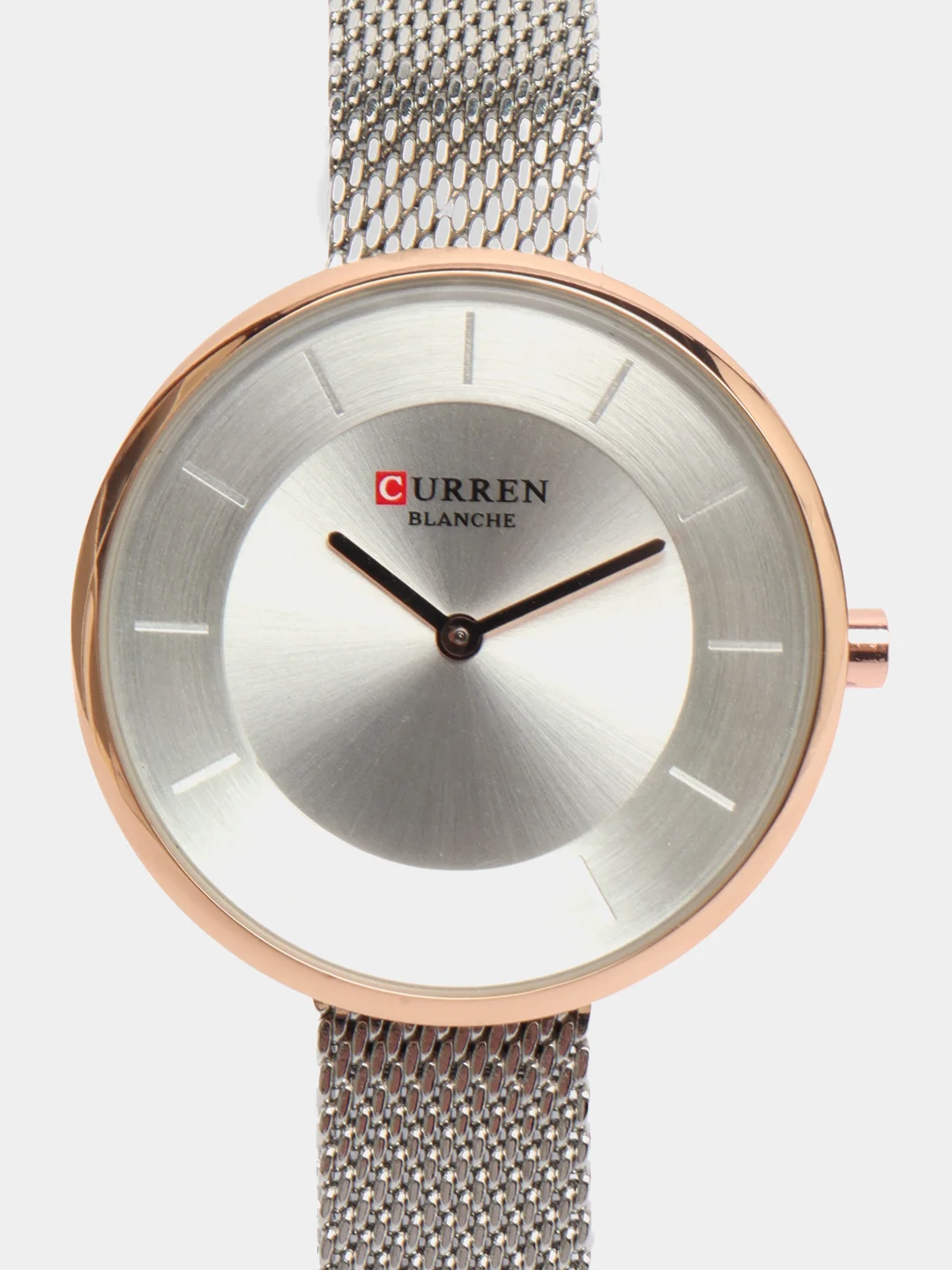 Серебряный женские наручные часы Curren 9030 в подарочной упаковке