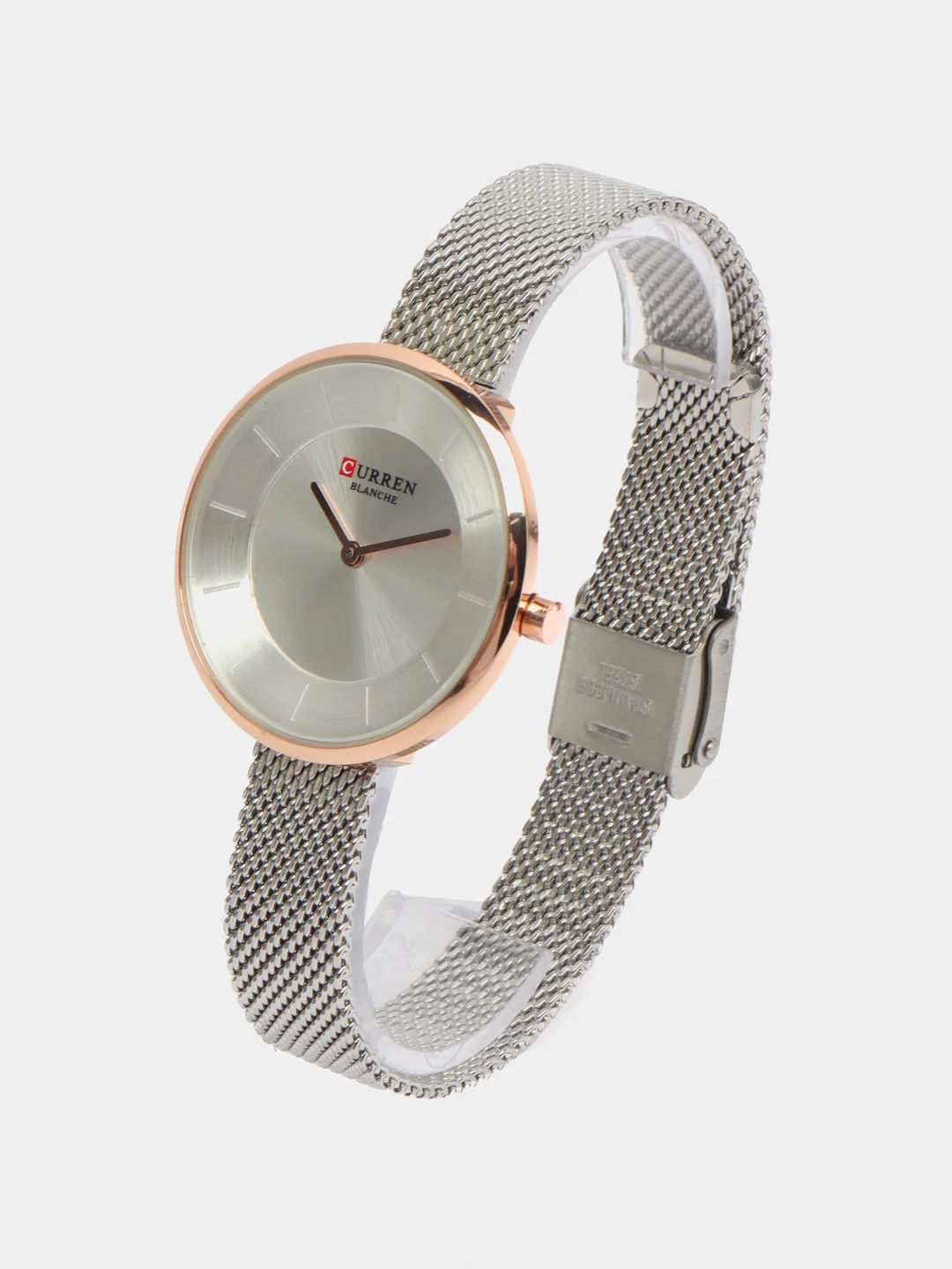 Серебряный женские наручные часы Curren 9030 в подарочной упаковке