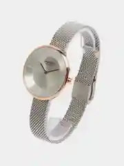 Серебряный женские наручные часы Curren 9030 в подарочной упаковке