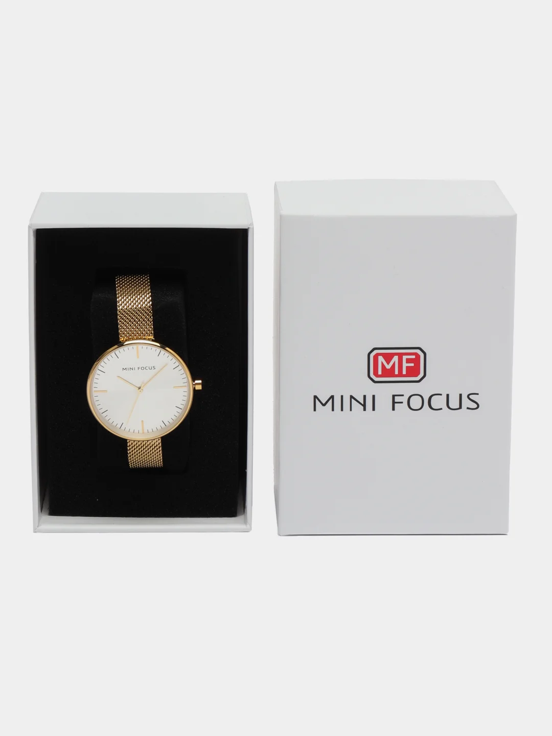 Золотой женские наручные часы Mini Focus MF0275L, в подарочной упаковке