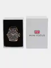 Золотой мужские наручные часы Mini Focus MF0175G с хронографом, в подарочной упаковке