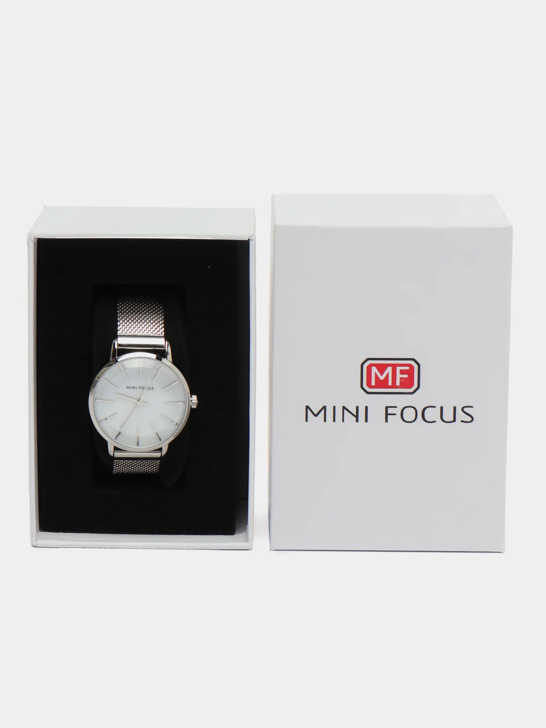Серебряный женские наручные часы Mini Focus MF0257L, в подарочной упаковке